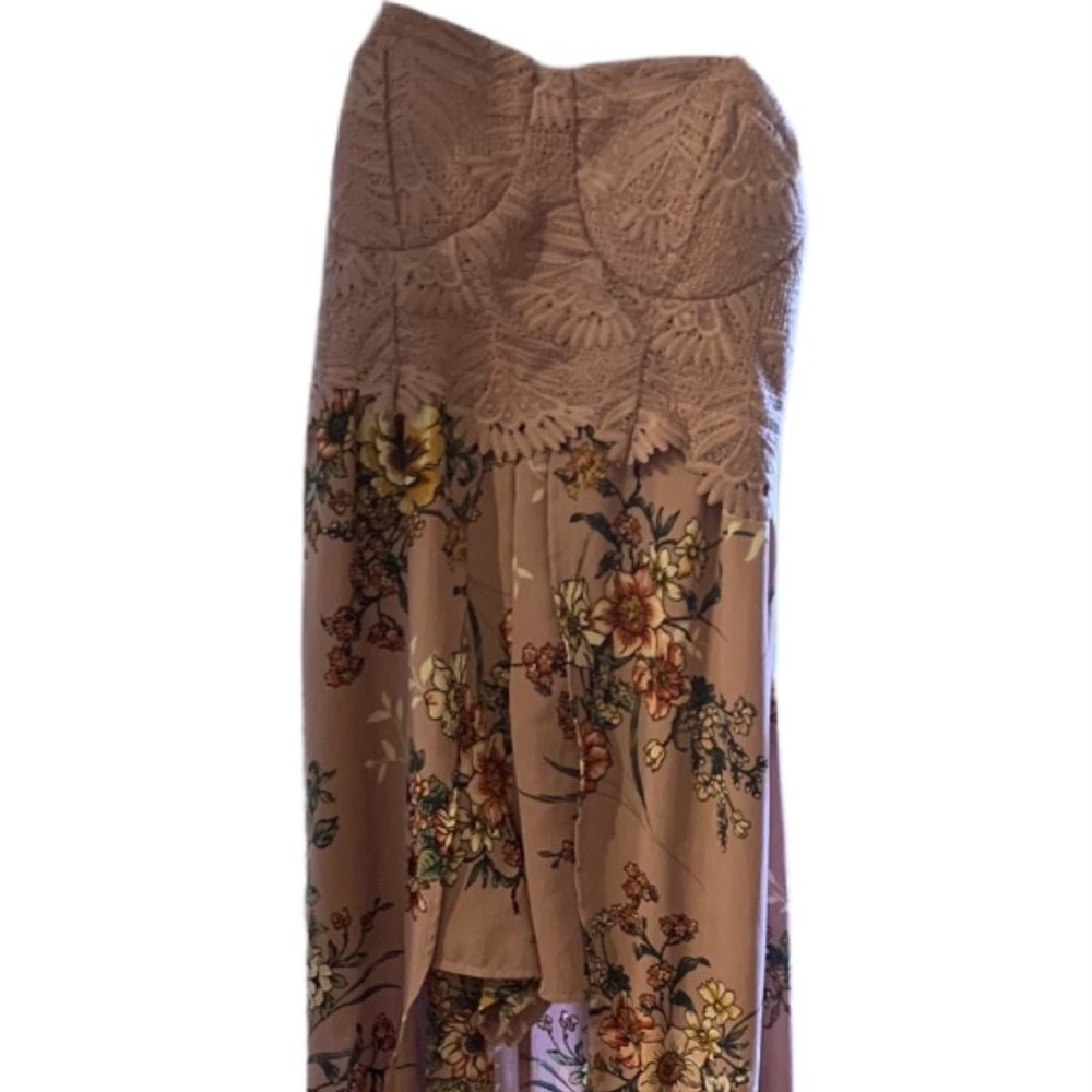 High-Low Dusty Rose Romper